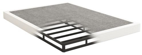NHODIR 5 Inch Queen Box Spring-Heavy Duty 3000LBS Metal Bed Foundation, Noise-Free & Tool-Free Easy Assembly,Mattress Support Base for Queen Size Bed
