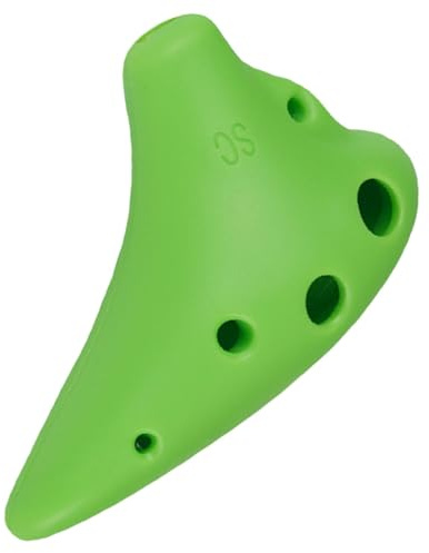 Okarina-Instrument, 6-Loch-Okarina - Flöte Harz SC Key 6 Loch - Tragbares | Musik- -Instrument zum Sammeln mit Tutorial-Liederbuch für Kinder, Erwachsene, Anfänger, leicht zu erlernen