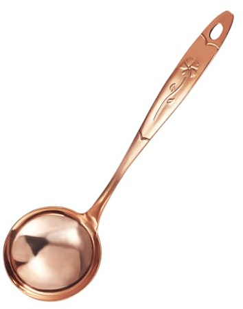 UtenoTureH Kupferlöffel, Kupferspatel, Kupferspatel, Pfannenwender, reines verdicktes Haushalts-Kochschaufel, Küche, Kochen, Reislöffel, reines Kupfergeschirr (Suppenlöffel)