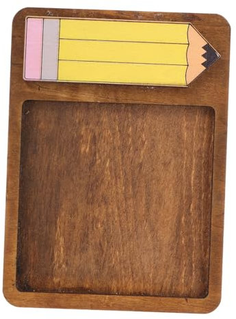 KOMBIUDA Notizblockhalter Aus Holz Notizpapierhalter Aufbewahrungsbox Für Schreibtisch Notizblockbox Notizpapierbehälter Bürobedarf Organizer