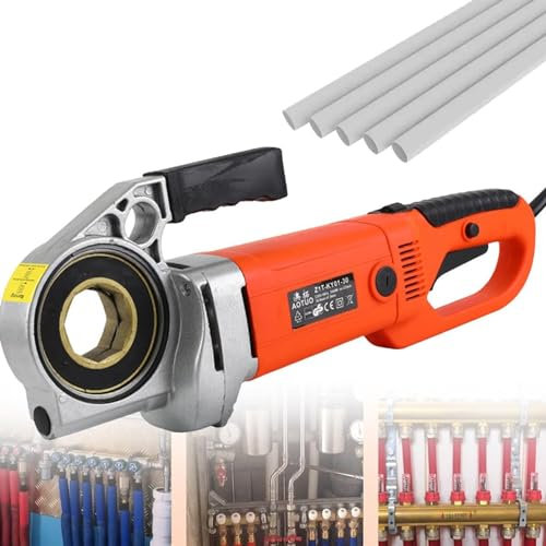Filiera Elettrica per Filettatura Di Tubi Kit per filettatura tubi 2300W Filettatrice elettrica per tubi, set per taglio filetti, tagliatubi per filettatura, per l'industria edile