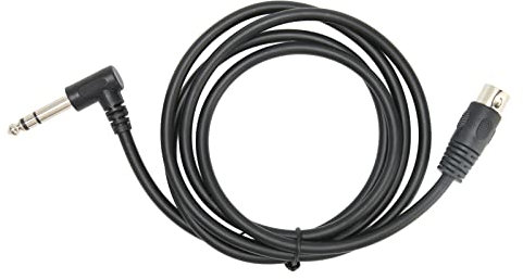 Yechiry 90 Grad 6,35 Mm Männlich Bis MIDI DIN 5Pin Kabel, Rechtwinkliges Schallanschlusskabel 4,9 Fuß für Tastaturen, Gitarren und Synthesizer mit PVC -Material, die für EMI- und RFI