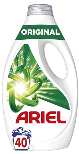Ariel Detergente Líquido Para Lavadora, 40 Lavados, Original, Elimina Manchas Y Malos Olores En 1 Lavado