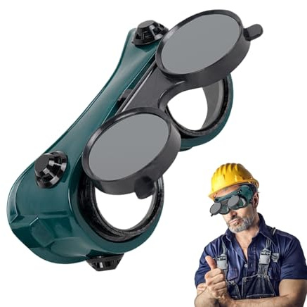 Sghtil Lunettes de soudure, lunettes de sécurité de soudure, lunettes de protection pour les yeux, Builero Coupe plasma Protection oculaire Gaz