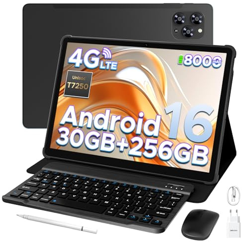 DOOGEE Tab G6 4G Tablette avec Carte Sim, Tablette Android 16 30 Go+256 Go/2TB TF, Tablette 11 Pouces -90Hz Octa Core T7250 Tablette Tactile,Batterie 8000mAh, 13MP+5MP, Widevine L1/FM/OTG/Face ID
