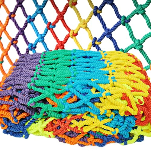 Balcony Netting for Pets and Kids, 9.8x6.6ft Nylon Cat Netting Balcony, Safety Net for Stair, Loft, Apartment, Trampoline, Playground.
