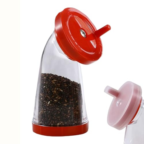 Sesame Mill, Sesame Seed Grinder, Manual Sesames Mill for Fresh Flavor, Easy Rotatable Spices Grinder Multifunction Kitchen Tool for Sesames, Flaxseed & Seasonings