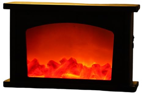 Lanterna per caminetto finto Caminetto a LED senza fiamma USB/funzionamento a batteria per decorazioni da tavolo per interni 13, 1x8, 3x3, 5 pollici