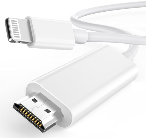 Apple MFi Certifié Câble Adaptateur Lightning vers HDMI pour iPhone vers TV