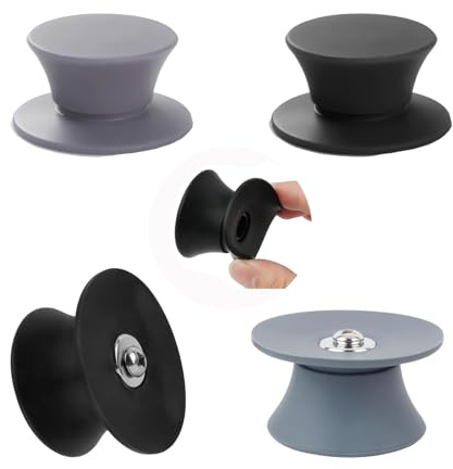 4-Teiliges Topfdeckel-Set Topfdeckelgriff,Topfdeckelknopf,Ersatz Topfdeckel Griff,Silikon-Topfdeckel Pfannendeckel Universal,Geeignet FüR Perforierte Glastopfdeckel,KüChenutensilienknöPfe