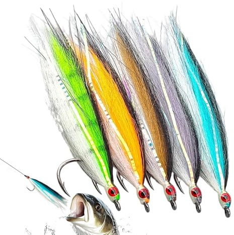 Fruusv Bassdrag - 5 stycken artificiellt laxbete med en,Crappie-drag - Används för sötvatten, saltvatten, lax, öring, solabborre, gös, gädda, abborre, sportfiskaren, havet, sjön och flodbanken