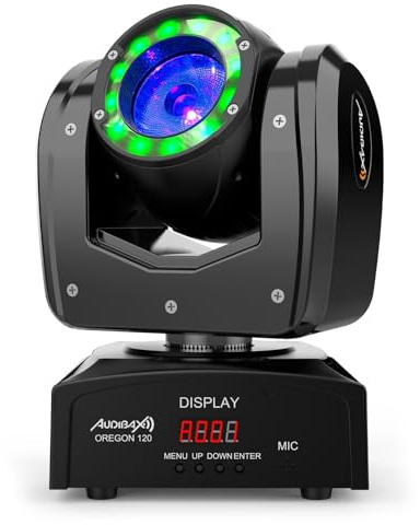 Audibax Oregon 120 Cabeza Móvil Beam Alta Potencia 120W con Led Osram + Wash RGBw 4 in 1 (Unidad)