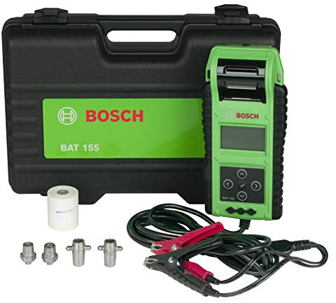 Bosch BAT155 Heavy Duty Battery Tester with Integrated Printer - Use with 6V and 12V Batteries, 12V and 24V Charging Systems