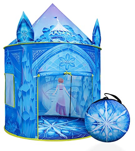 Cosone Tienda Campaña Infantil, Castillo Frozen, Tipi Exterior, Casitas de Jardin, Juguetes Regalo Niña 2 3 4 5 6 7 8 Años