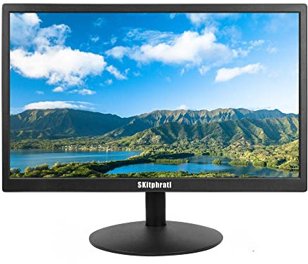 SKitphrati Monitor de PC - Pantalla LED de 1440 x 900 con HDMI y VGA, 18 pulgadas (60Hz, 5Ms, 16:10, panel TN, VESA)