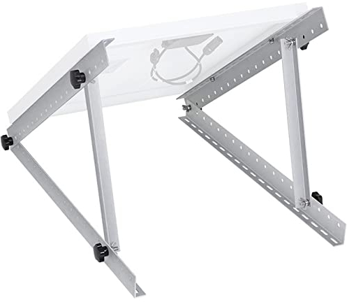 28 Ángulo Soportes De Panel Solar Ajustable, Soportes De Montaje De Inclinación para Placa Solar hasta 150W, Superficie Plana para Autocaravana, Techo, Barco, Todos Los Sistemas Sin Red