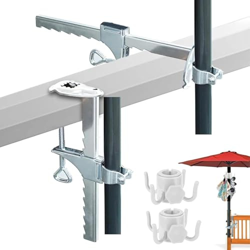 Einstellbar Sonnenschirmhalter Balkongeländer,Verlängerte Sonnenschirm halterung balkon klemme,Halterung Sonnenschirm Balkongeländer,Schirmständer für Balkongeländer,Sonnenschirm Balkon Halterung