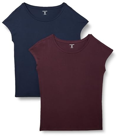 Amazon Essentials Women's Jersey Regular-Fit Short-Sleeve Boat-Neck T-Shirt