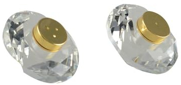 Aulica Salière et poivrière Cristal 7 cm doré