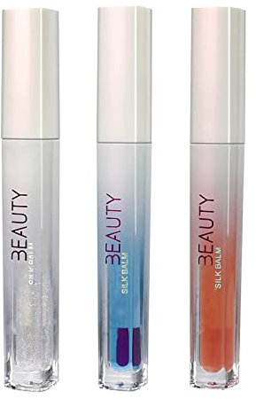 before Christmas Wine Bottle Light Moisturizing Lip Gloss Set With Plumping And Color Changing Effects For Luminous 4ml X 3pcs Rose Lip Balm Tint