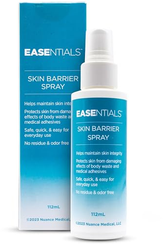 Quick-Drying, Low-Residue Ostomy Barrier Spray – Ideal for Sensitive Skin - Spray-On Silicone Skin Prep for Pain-Free Application and Removal of Ostomy Pouches and Bandages