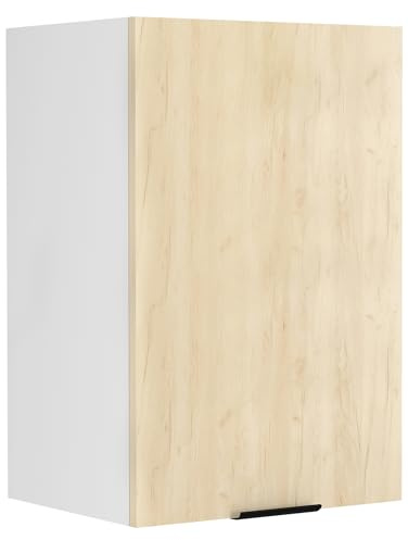 VCM Hängeschrank 40x31x60 cm 1 Tür 2 Fächer Wandschrank Wandmontage | Wandhängender Stauraum für Geschirr und Vorräte - Küche oder Vorratsraum - für Familien - Holzwerkstoff