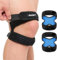 EULANT Ginocchiera con Cuscinetti in Silicone Ammortizzanti, Fascia Elastica per Tendine Rotula,Supporto Ginocchio, Doppia Pressione e Doppia Regolabile, 2 Pezzi