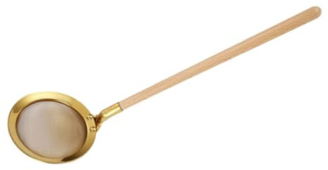 Ciieeo Cuchara Espumadera De Acero Inoxidable Con Mango De Madera Colador De Malla Fina Para Cocinar Para Cocinas Modernas