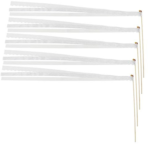 OKUMEYR Elegante 5 stücke Band Glocke Fee Sticks Satin Band Luftschlangen für Hochzeit Dekorationen