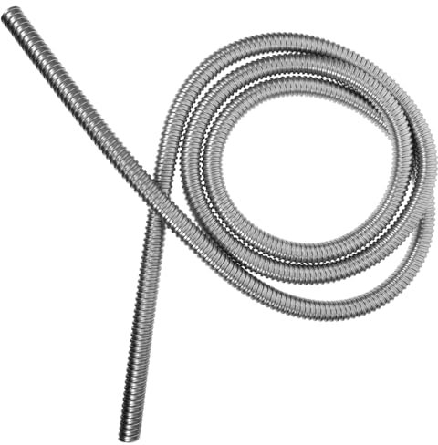 CONGARTENO 304 Stainless Steel Wire Cable Sleeve Protector 20mm Inner Diameter Threaded Hose 3m Length for Industrial and Home Cable Management