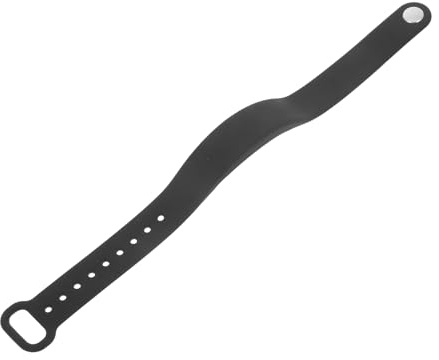 Mipcase Braccialetto Intelligente con Allarme Vibrazione e Display LED | Silicone Nero, Mostra Temperatura in Reale, Ricarica USB 2.0, per Sport e Viaggio All'aperto