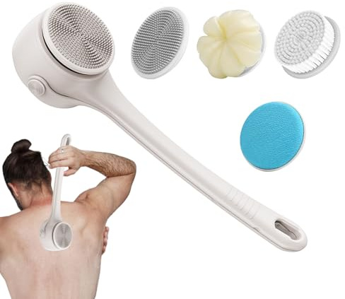 lisutupode Brosse de Bain Électrique | Brosse de Nettoyage Corporel Sans Fil | Nettoyeur Rotatif Automatique Étanche pour Soins Corporels Hommes Femmes Spa Douche