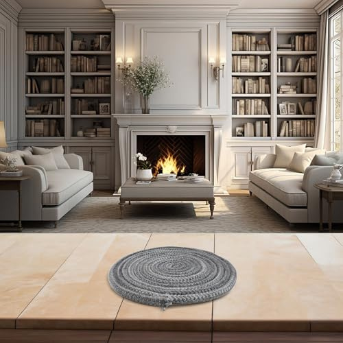 Oniissy Junta de fibra de vidrio para estufa de leña, 10 mm x 4 m, para quemador de leña, estufa de pellets, chimenea y caldera, sellador negro de alta resistencia
