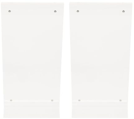 VILLFUL Présentoir de Menu Acrylique Transparent 10x20 Cm Lot de 2 Porte-affiches Magnétiques Double Face pour Affichage Pratique en Boutique et Restaurant