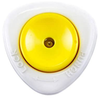 Punzonatrice per uova Perforatrice per uova Perforatrice per punzonatrice Utensile da cucina semiautomatico con blocco di sicurezza Bianco Giallo