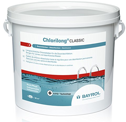 Bayrol E-Chlorilong Classic 5 kg Chlortabletten à 250 g zur Dauerdesinfektion