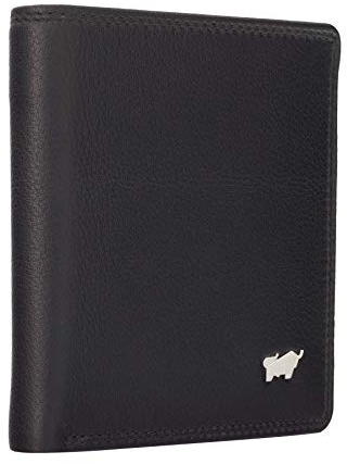 BRAUN BÜFFEL Damen Geldbörse aus echtem Leder Golf 2.0 - Hochformat - Portemonnaie für Frauen - 6 Kartenfächer - Schwarz