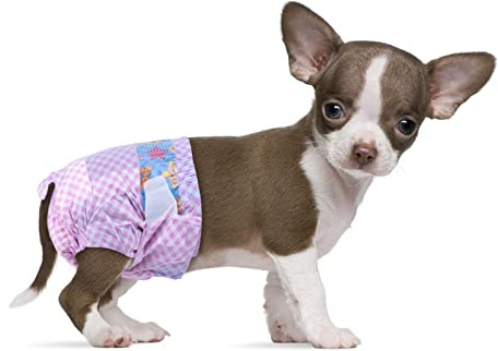 Flying Paws Disposable Dog Diapers Female, Absorbent Dog Diaper XXS 40pcs