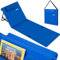 BAKAJI Lettino da Spiaggia Stuoia Materassino Telo Mare Pieghevole Impermeabile Regolabile 5 Posizioni Imbottita Chiusura Borsa Trasporto, Supporto Schienale Campeggio Resistente Antisabbia (Blu)