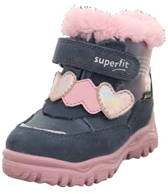 Superfit Husky+ Bottes de neige Gore-tex 1-006061 pour fille, Bleu et rose 8000, 23 EU Large