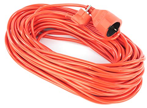 SEVICO Verlängerungskabel 20 m Stromkabel Kabel Orange Stecker Garten Baustelle Home Office Qualitäts-Kunststoff-Verlängerungskabel Schutzkontakt-Verlängerung V30