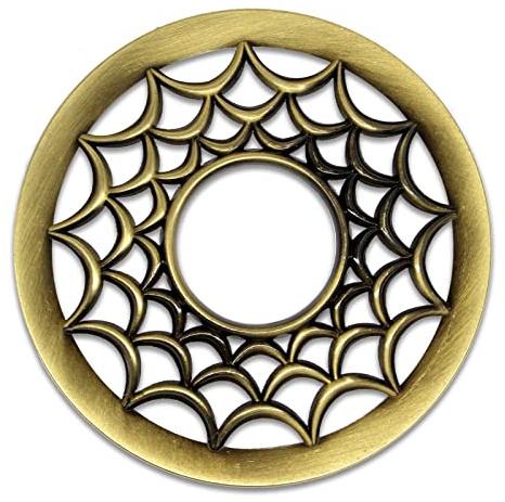Hion Illuma Lid Kerzendeckel Aufsatz für Duftkerzen, Elegant geschnitztem Kerzenzubehör Metall Scented Candle Topper, Weihnachtsdeko Geschenk hilft der Kerze gleichmäßig zu brennen (Bauhinie Gold)