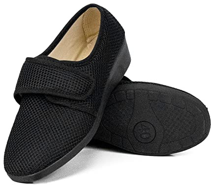 Genérico Zapatillas de Casa Mujer Verano | Calzado Transpirable de Rejilla con Cuña | Sandalias de Interior y Exterior con Cierre de Gancho y Bucle | Suela de Caucho Antideslizante | Tallas 35 a 41