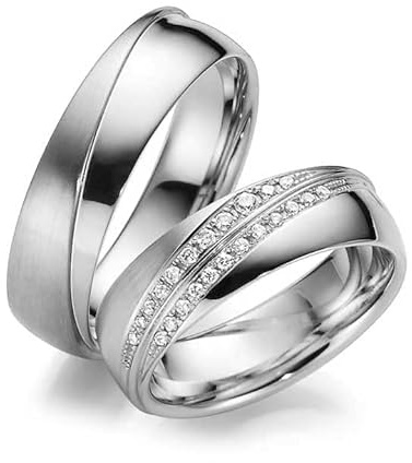 Ensembles de bagues de mariage en argent Sterling 925, ensemble de bagues de mariage assorties pour Couple, personnalisé, ensemble de bagues de mariage en argent pour hommes et femmes