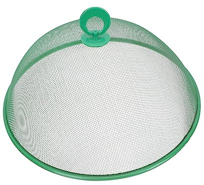 BESTonZON Lebensmittelabdeckung Rund 30cm Aus Kunststoff Rutschfester Griff Wiederverwendbarer Lebensmittelschirm Für Küche Und Outdoor Schutz Vor Staub Und Insekten