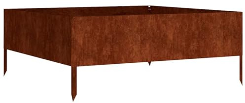 vidaXL Hochbeet 100x100x41 cm Cortenstahl