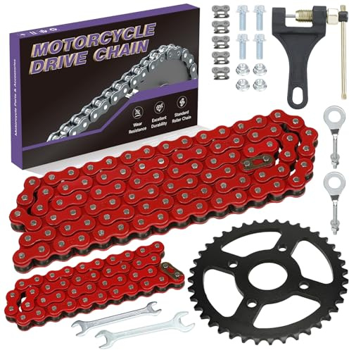 CILOYU 40/41/420 Sprocket 40T Mini Bike Chain 42 and 90 Links Replacement for Coleman BT200X CT200U CT200U-EX Baja TrailMaster Warrior Heat MB200 MB165 Predator 212cc 196cc 6.5hp 5.5hp Minibike Parts