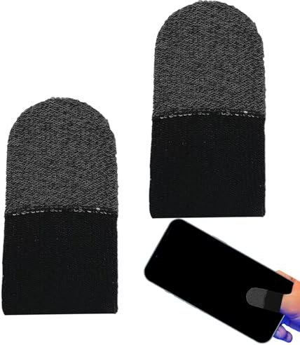 Buerfu Mobile Game Finger Sleeve - Schweißfeste, atmungsaktive Fingerabdeckungen Touchscreen Game Gloves | Gamer Handschuhe für Handyspiele, Spielartefakt, Spielzubehör