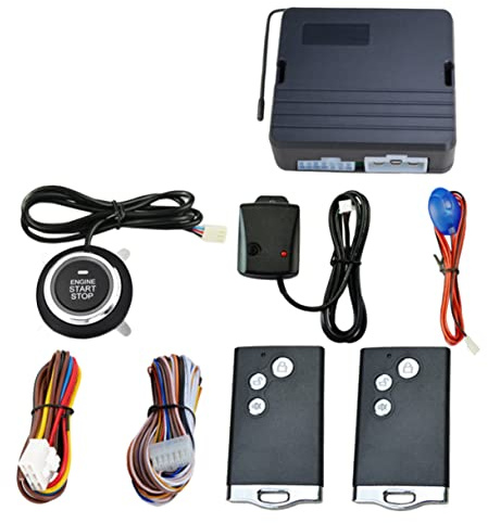 SEWOART Alarme Voiture Avec Démarrage Moteur Bouton Unique Système Antivol Vibration Et Allumage à Distance Contrôle Centralisé Automatique Pour Sécurité Voiture Robuste