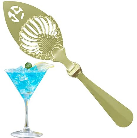 Cuchara de absenta – Cuchara mezcladora de cóctel, accesorios de fuente de absenta | Utensilios de de cóctel de camarero de acero inoxidable, cuchara de ajenjo, cuchara de fuente de absenta para